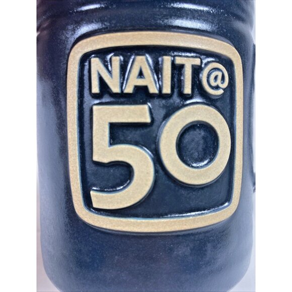Deneen Pottery Nait @ 50 Black Coffee Mug Handthrown 2012 USA - Picture 7 of 12